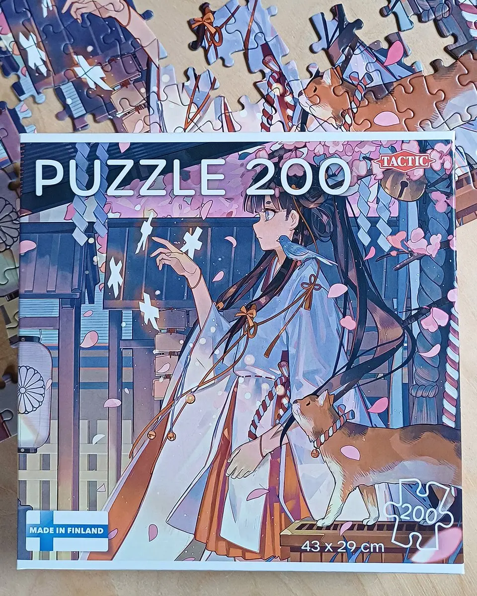 Tactic Anime Meisje Puzzle 200 Stuks - Paars