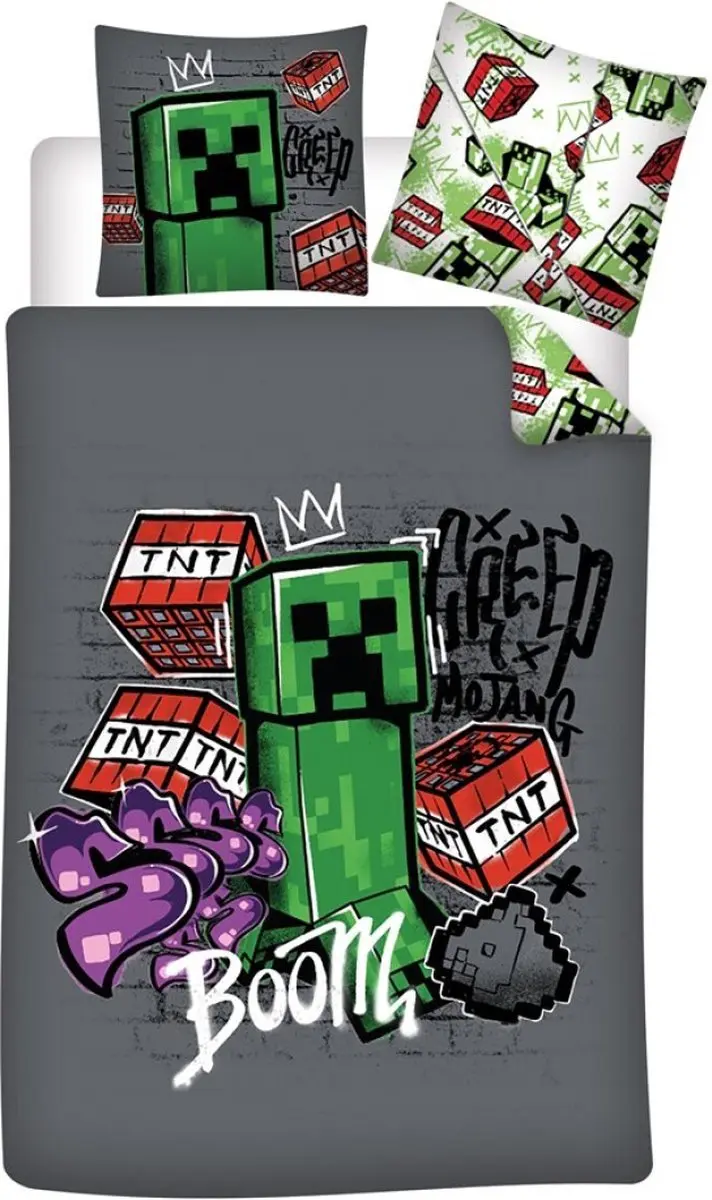 Minecraft Dekbedovertrek Boom!