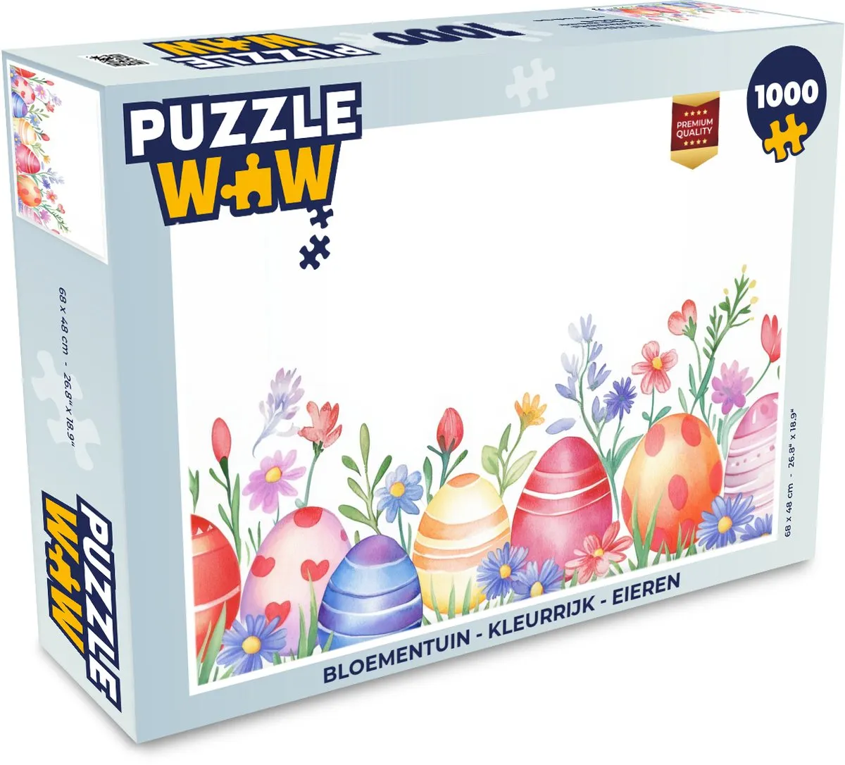 PuzzleWow Bloementuin Legpuzzel 1000 Stuks