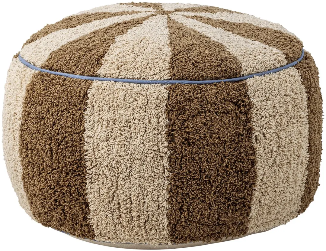Bloomingville Poef Charoline Beige