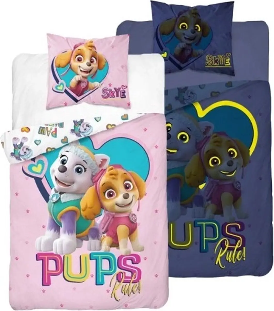 Glow in the dark Paw Patrol dekbedovertrek