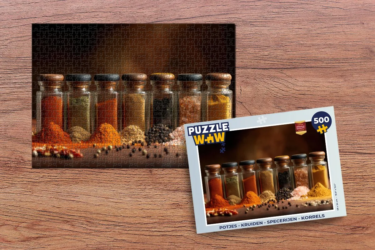 PuzzleWow Kruiden & Specerijen Legpuzzel 500 Stuks - 8721374596679