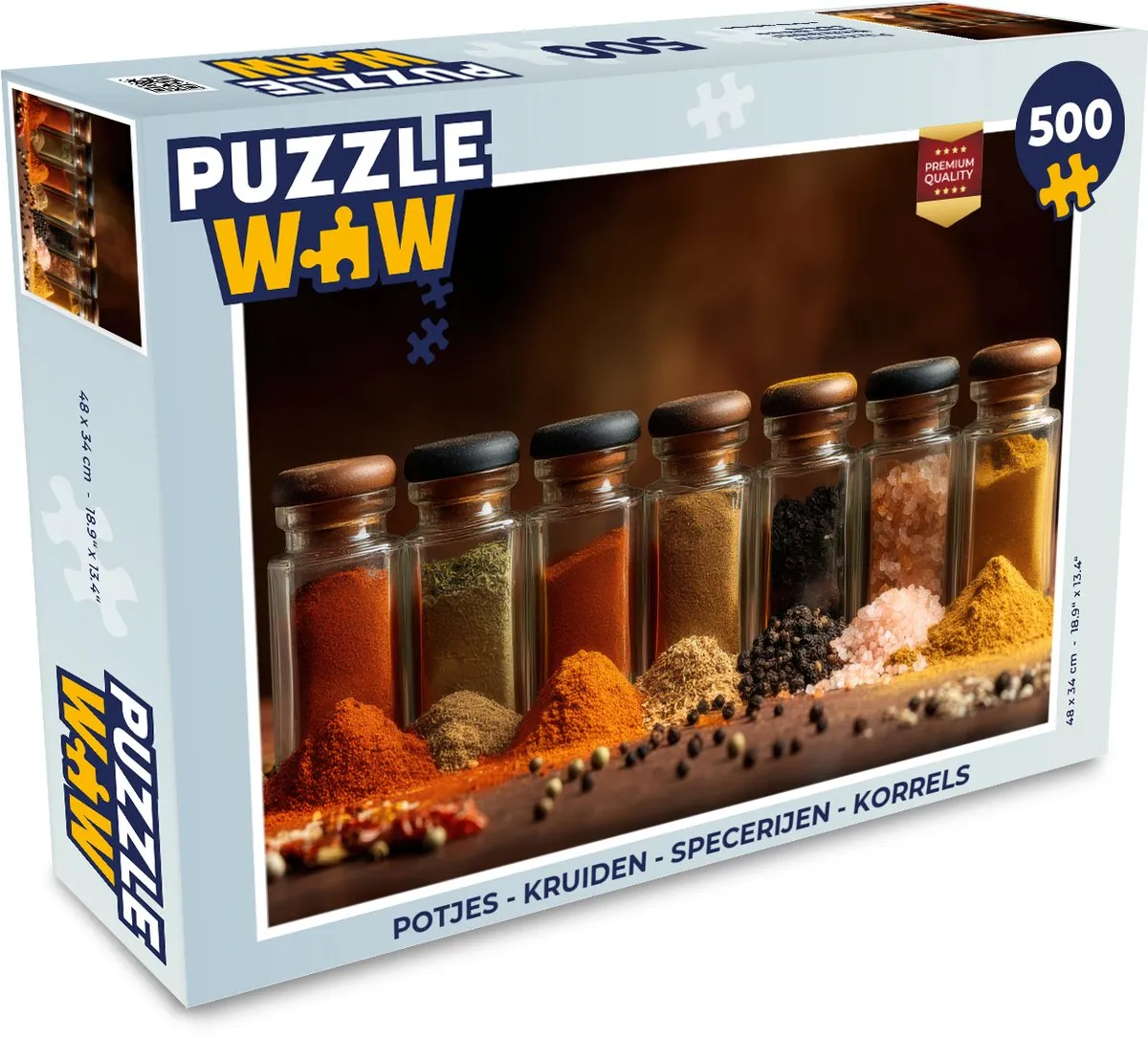 PuzzleWow Kruiden & Specerijen Legpuzzel 500 Stuks - 8721374596679