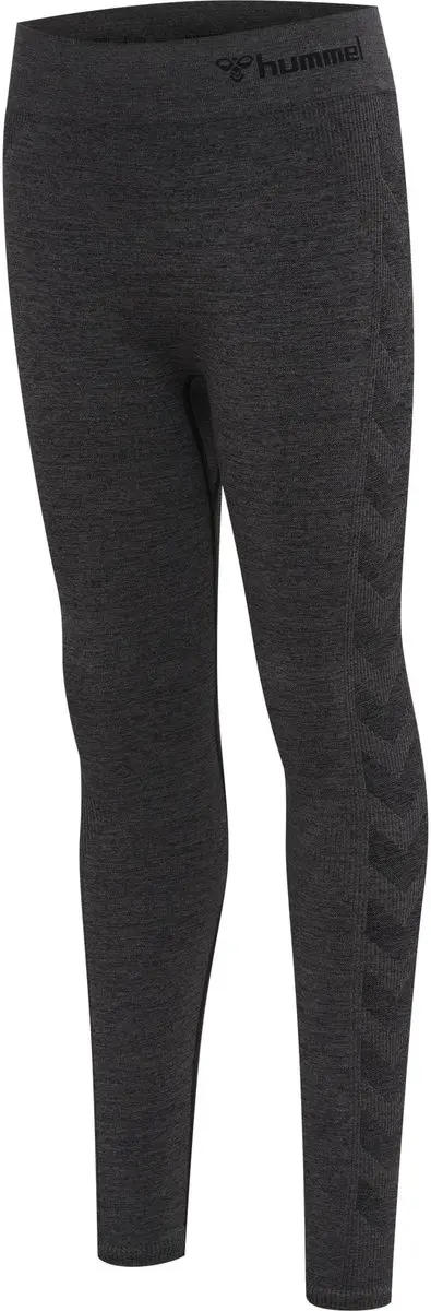 Hmlci Junior Seamless Tights 140 - Zwart Melange - afbeelding 2 van 6
