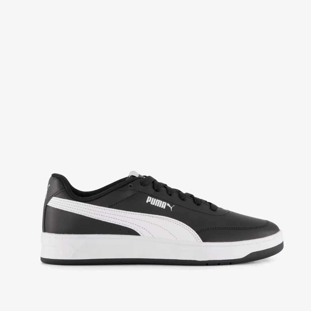 PUMA Court Classic Clean Heren Sneakers - Zwart/Wit - Maat 41 - afbeelding 6 van 6
