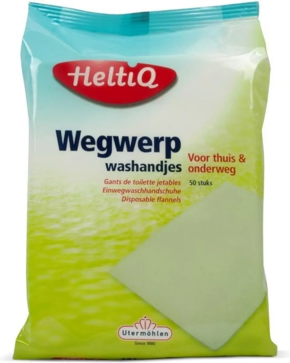 HeltiQ Wegwerpwashandjes - 50 Stuks Multicolor - afbeelding 4 van 4
