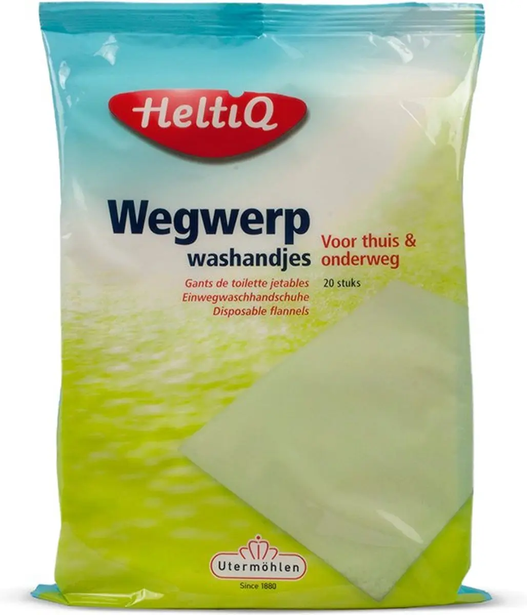 HeltiQ Wegwerpwashandjes 20 Stuks - 15x23cm - afbeelding 6 van 6