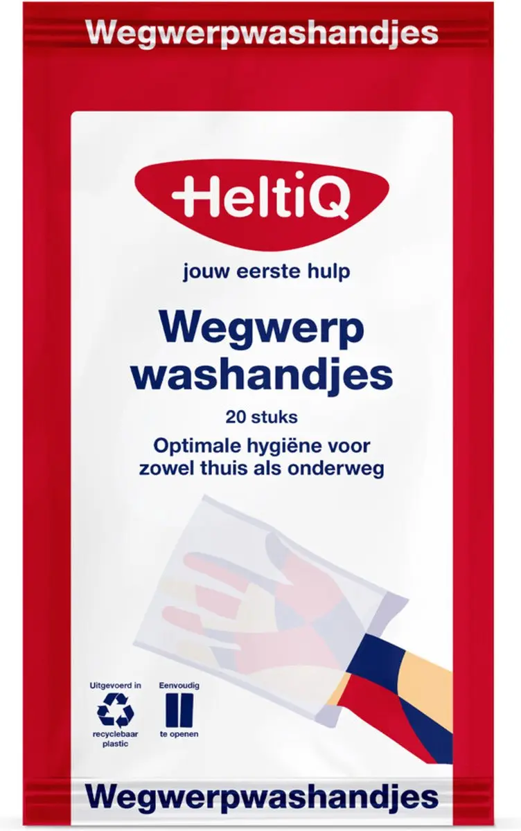 HeltiQ Wegwerpwashandjes 20 Stuks - 15x23cm - afbeelding 5 van 6