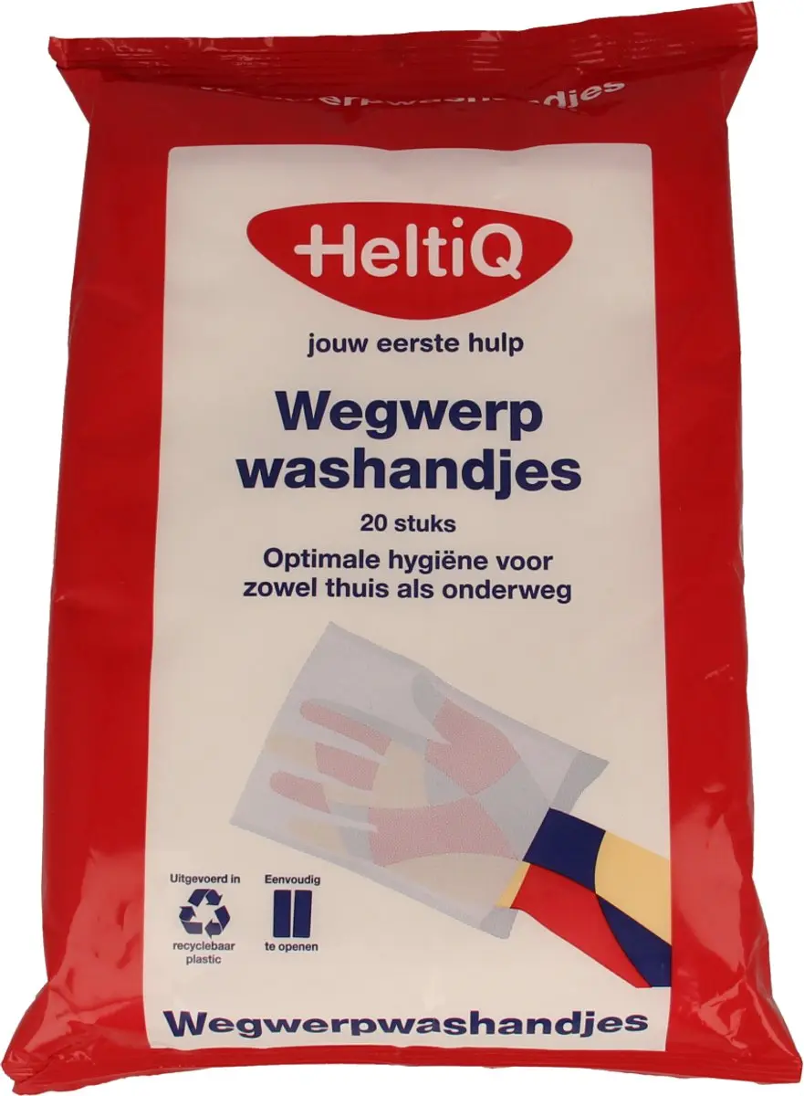HeltiQ Wegwerpwashandjes 20 Stuks - 15x23cm - afbeelding 3 van 6