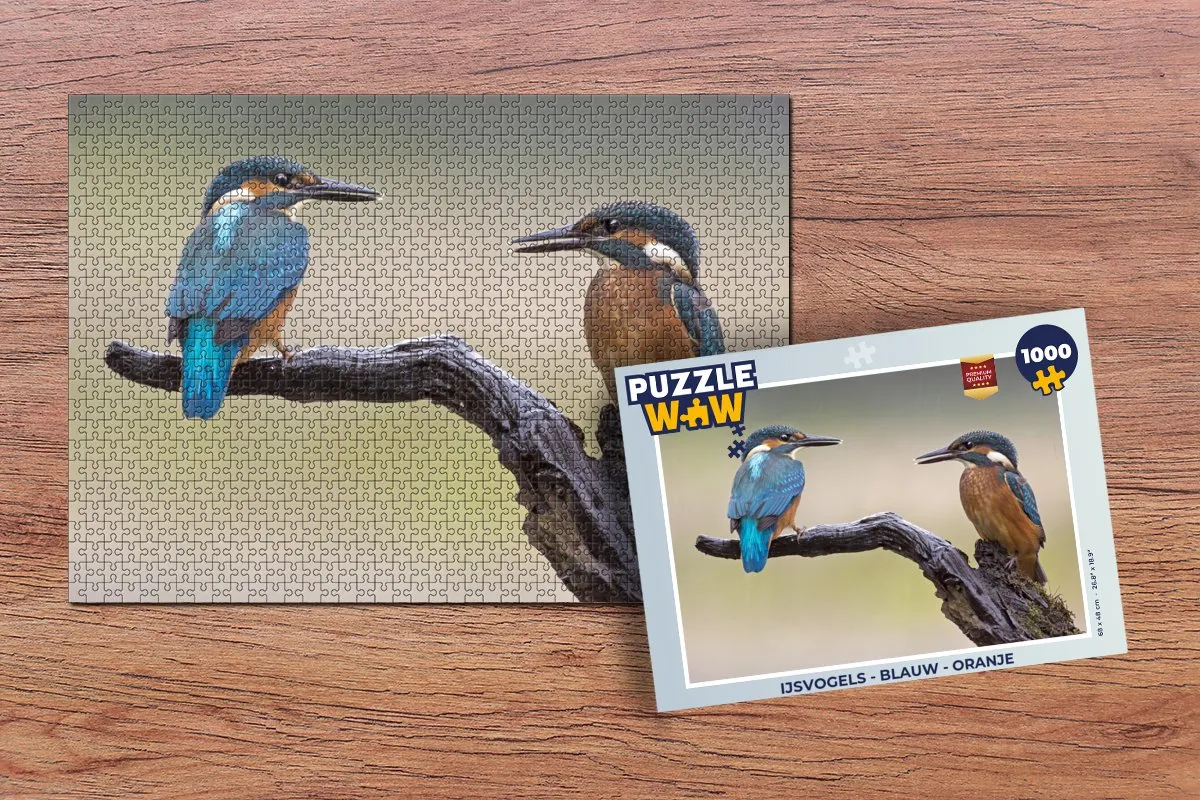 PuzzleWow IJsvogels Legpuzzel 1000 Stuks - Multicolor