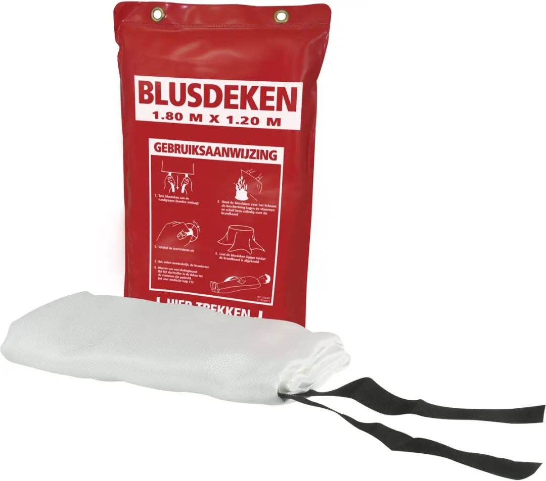 Heltiq Utermohlen Blusdeken 1,80x1,20m - Klasse A - Rode hoes - afbeelding 2 van 3