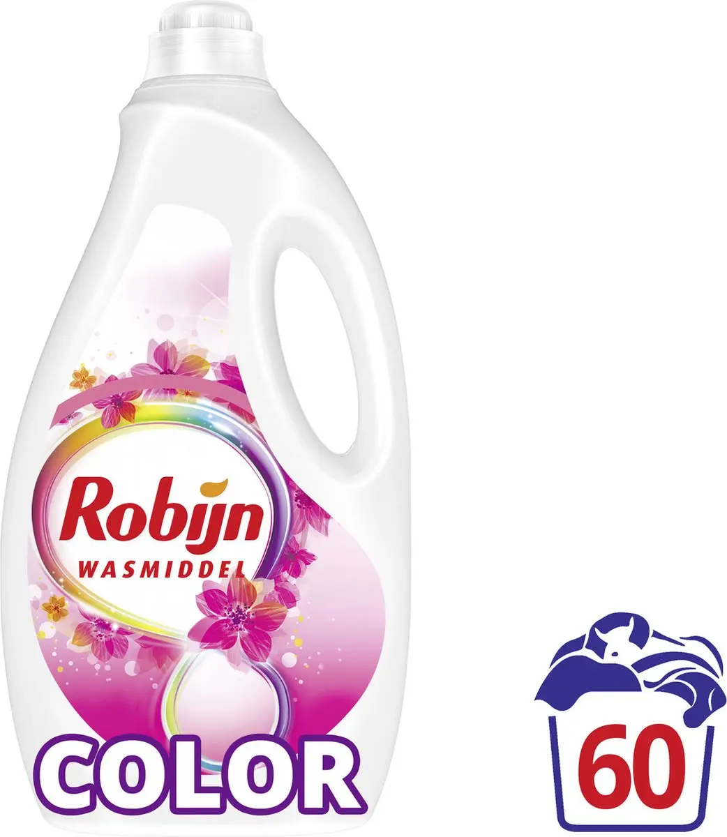 Robijn Pink Sensation Vloeibaar Wasmiddel 3L - 60 Wasbeurten - afbeelding 3 van 6
