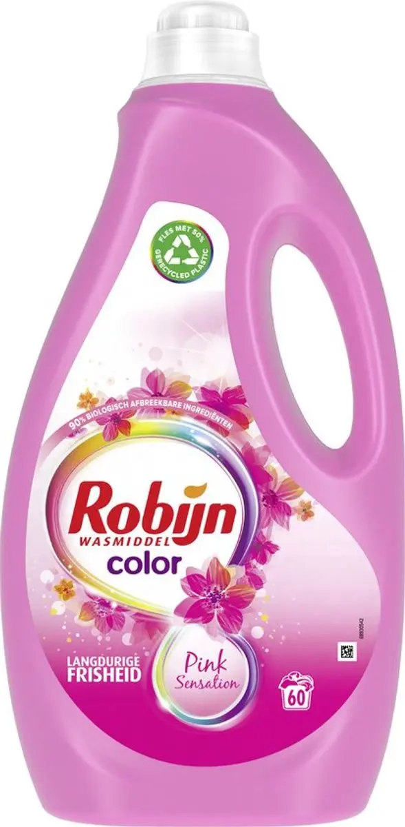 Robijn Pink Sensation Vloeibaar Wasmiddel 3L