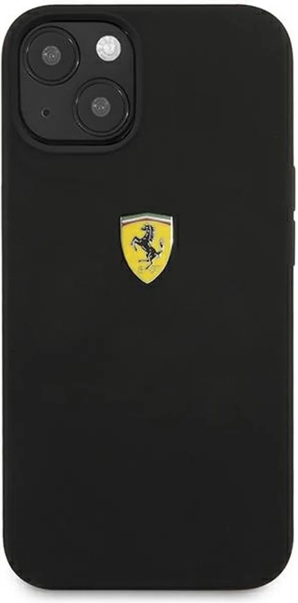 Ferrari Silicone Back Case iPhone 13 - Zwart - afbeelding 6 van 6