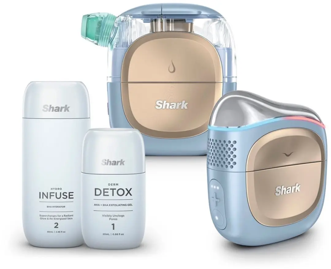 Shark FacialPro Glow + DePuffi At-Home gezichtsverzorgingsapparaat, extractie op