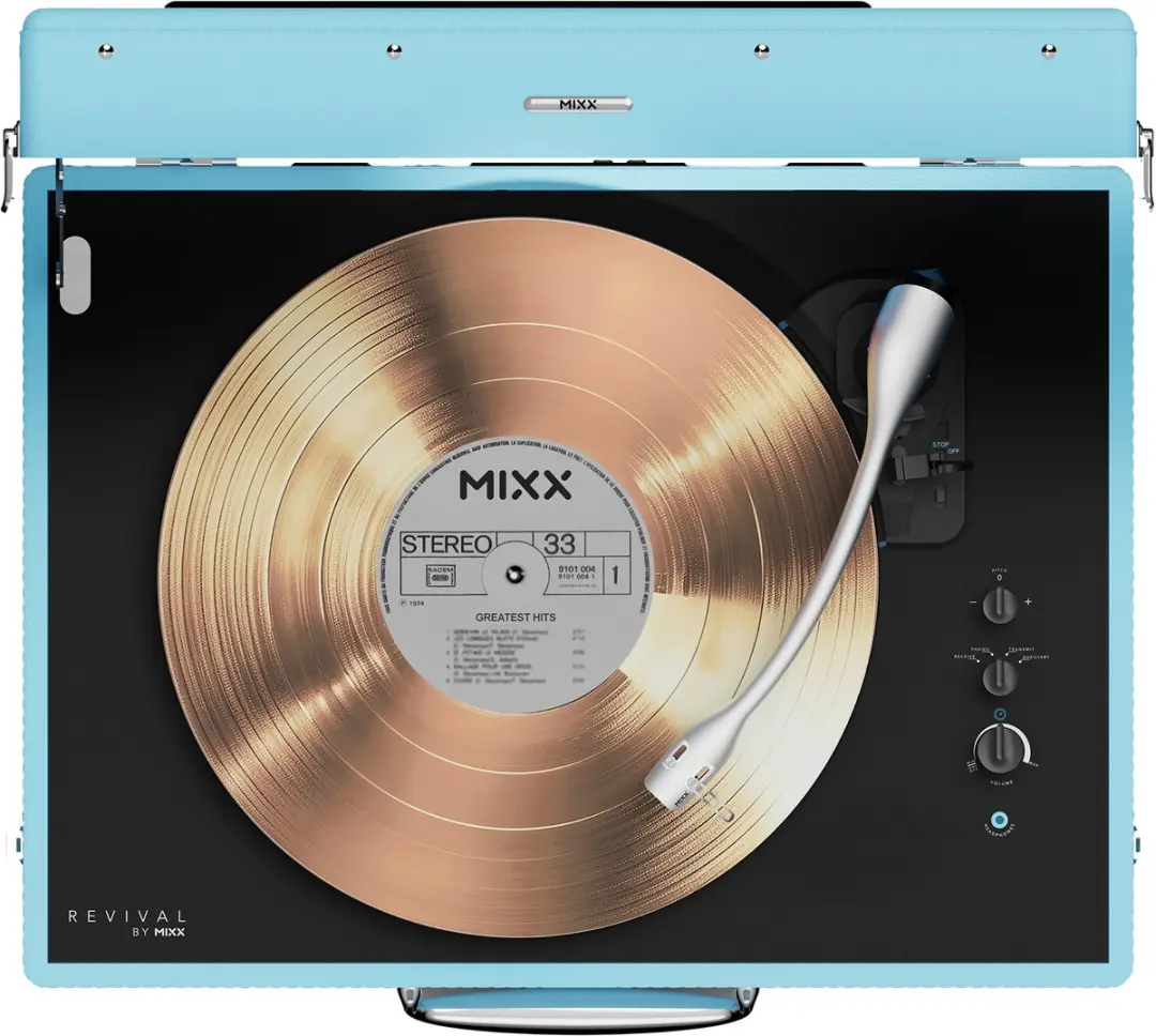 Mixx Revival 65 Platenspeler - Blauw - afbeelding 3 van 6