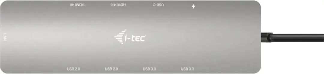 I-tec C31NANOHDM2D100 USB-C Docking Station - Grijs - afbeelding 4 van 6