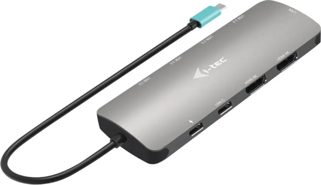 I-tec C31NANOHDM2D100 USB-C Docking Station - Grijs - afbeelding 6 van 6