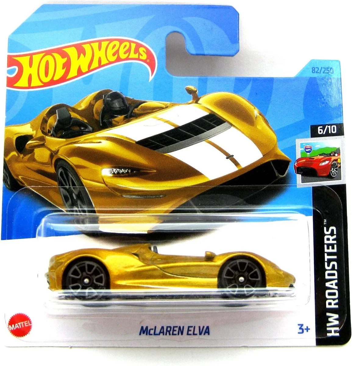 Hot Wheels McLaren Elva Gold HW Roadsters 21A