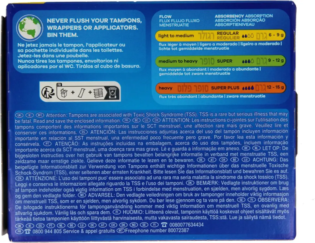 Tampax Tampons Regular met Kartonnen Inbrenghuls - 20 stuks