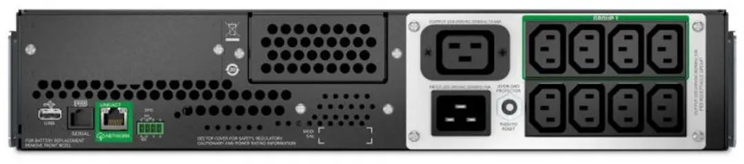 APC Smart-UPS SMTL3000RMI2UC UPS - 3000VA 2700W - Rack 2U - Zwart/Zilver - afbeelding 6 van 6
