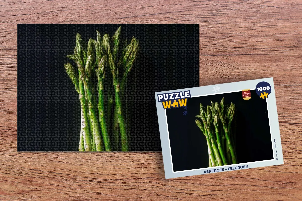 PuzzleWow Asperges Legpuzzel 1000 Stuks - Multicolor