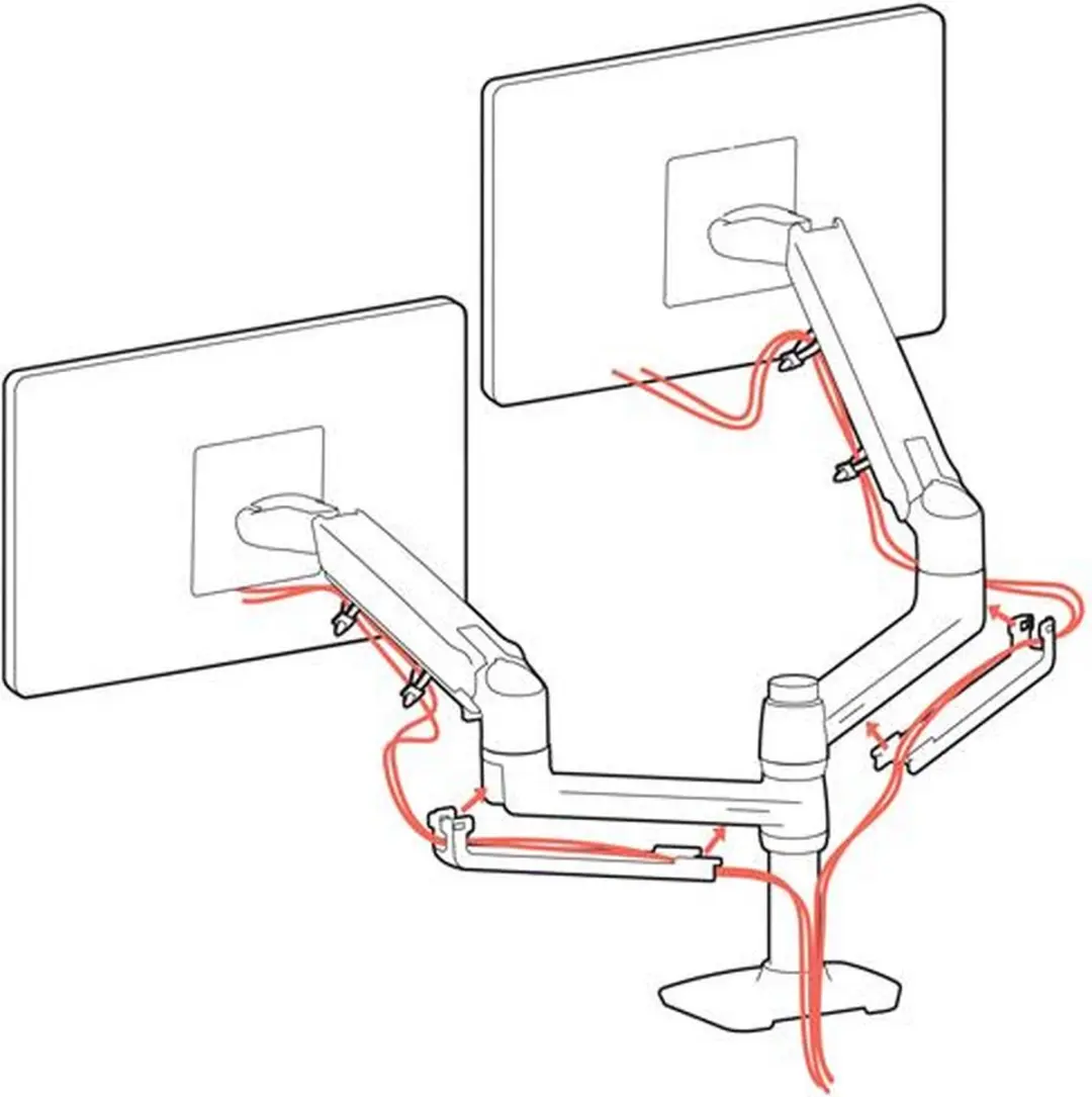 Ergotron LX 45-492-216 Bureau Steun 24" - Wit - afbeelding 6 van 6