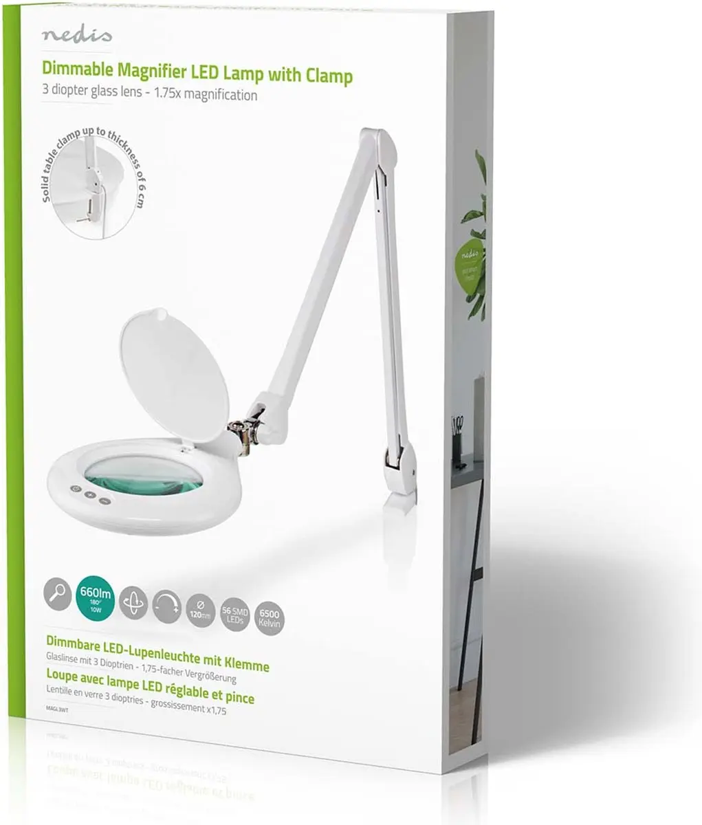 Nedis Tafelloupe 3 Diopter - 660 Lumen Wit - afbeelding 4 van 6