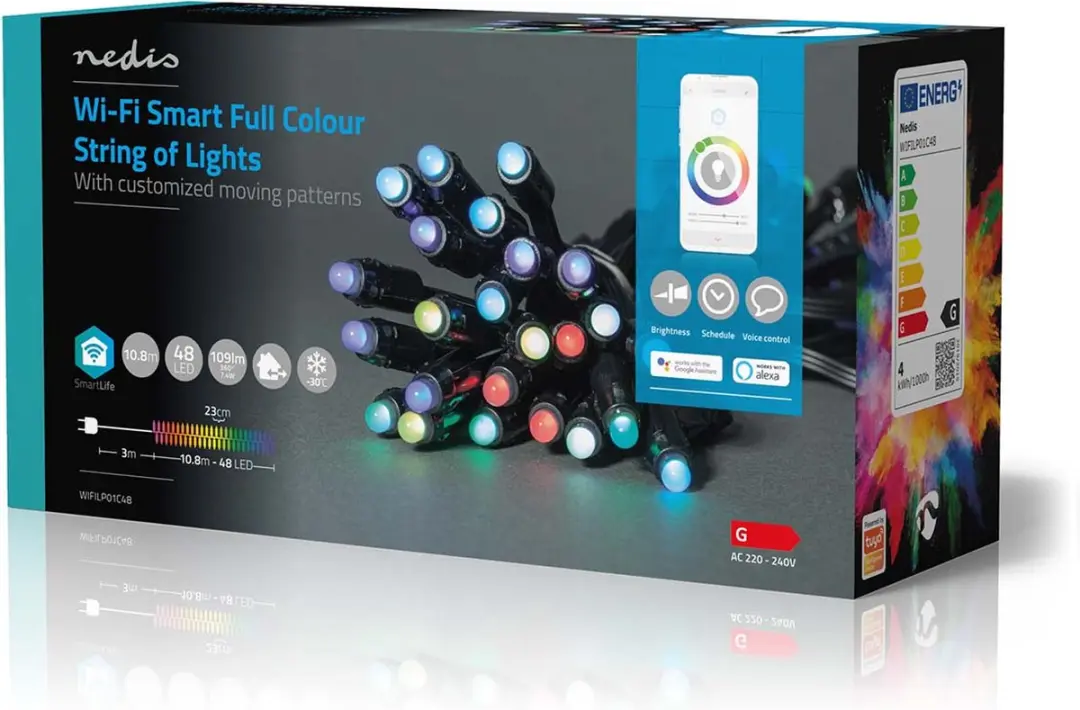 Nedis SmartLife RGB Kerstverlichting 48 LED