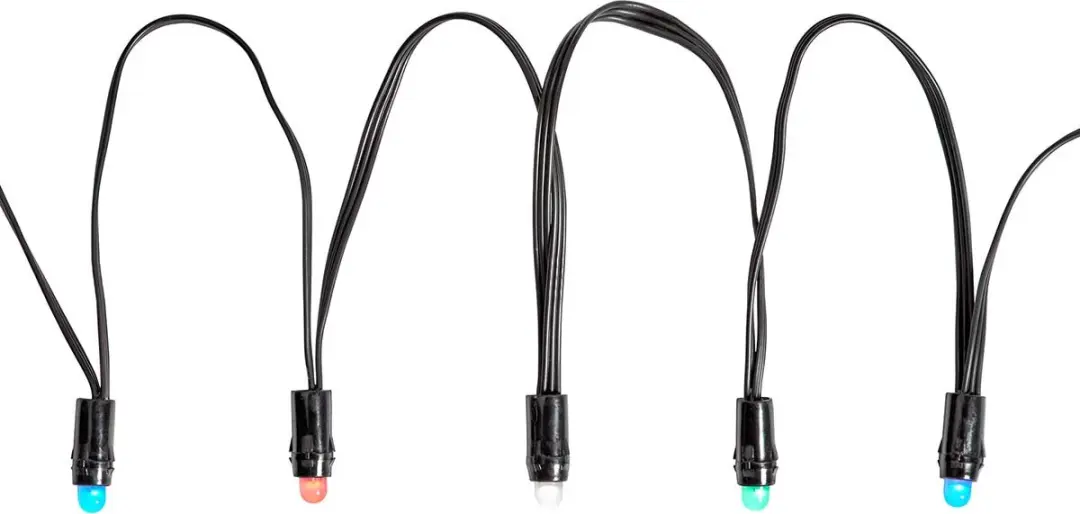 Nedis SmartLife RGB Kerstverlichting 48 LED - 10.8m - Zwart - afbeelding 3 van 6