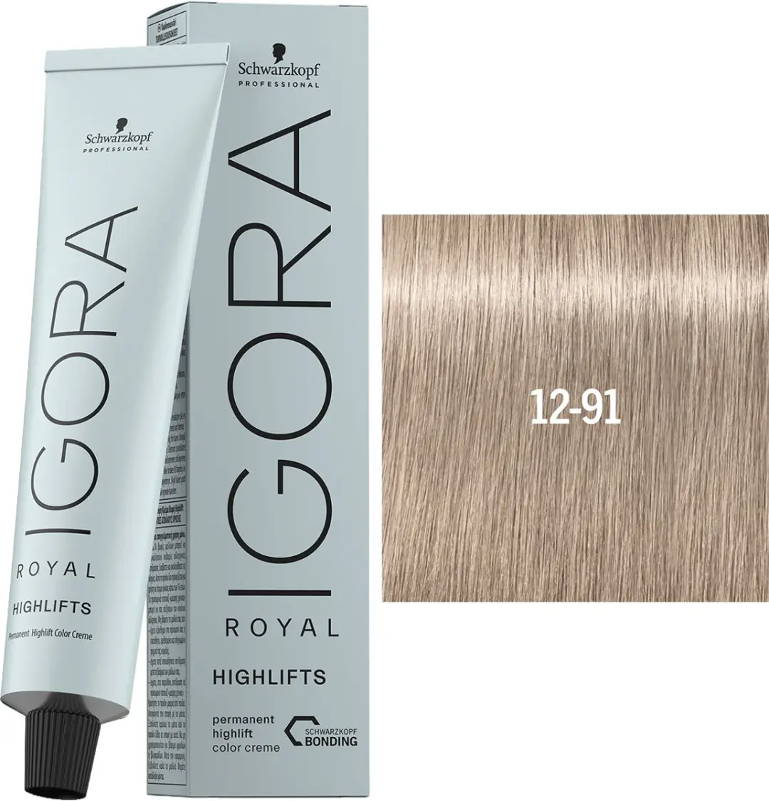 Schwarzkopf Igora Royal Highlifts 12-91 - 60ml - Blond/Zwart/Bruin/Rood