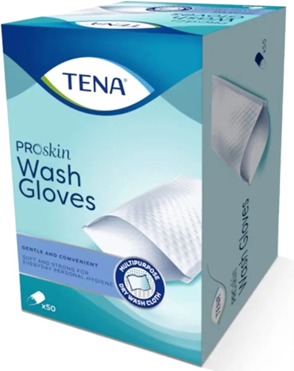 TENA Wash Glove - 50 Stuks - afbeelding 3 van 6