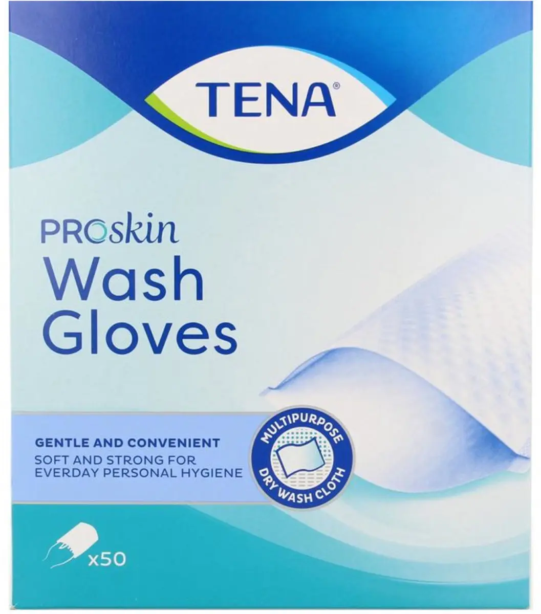 TENA Wash Glove - 50 Stuks - afbeelding 4 van 6