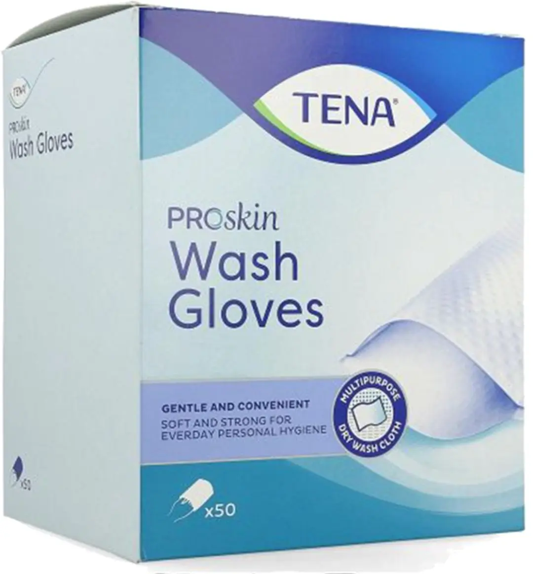 TENA Wash Glove - 50 Stuks - afbeelding 6 van 6