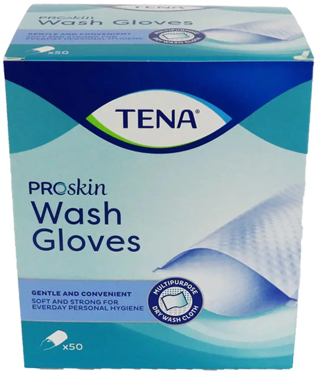 TENA Wash Glove - 50 Stuks - afbeelding 2 van 6