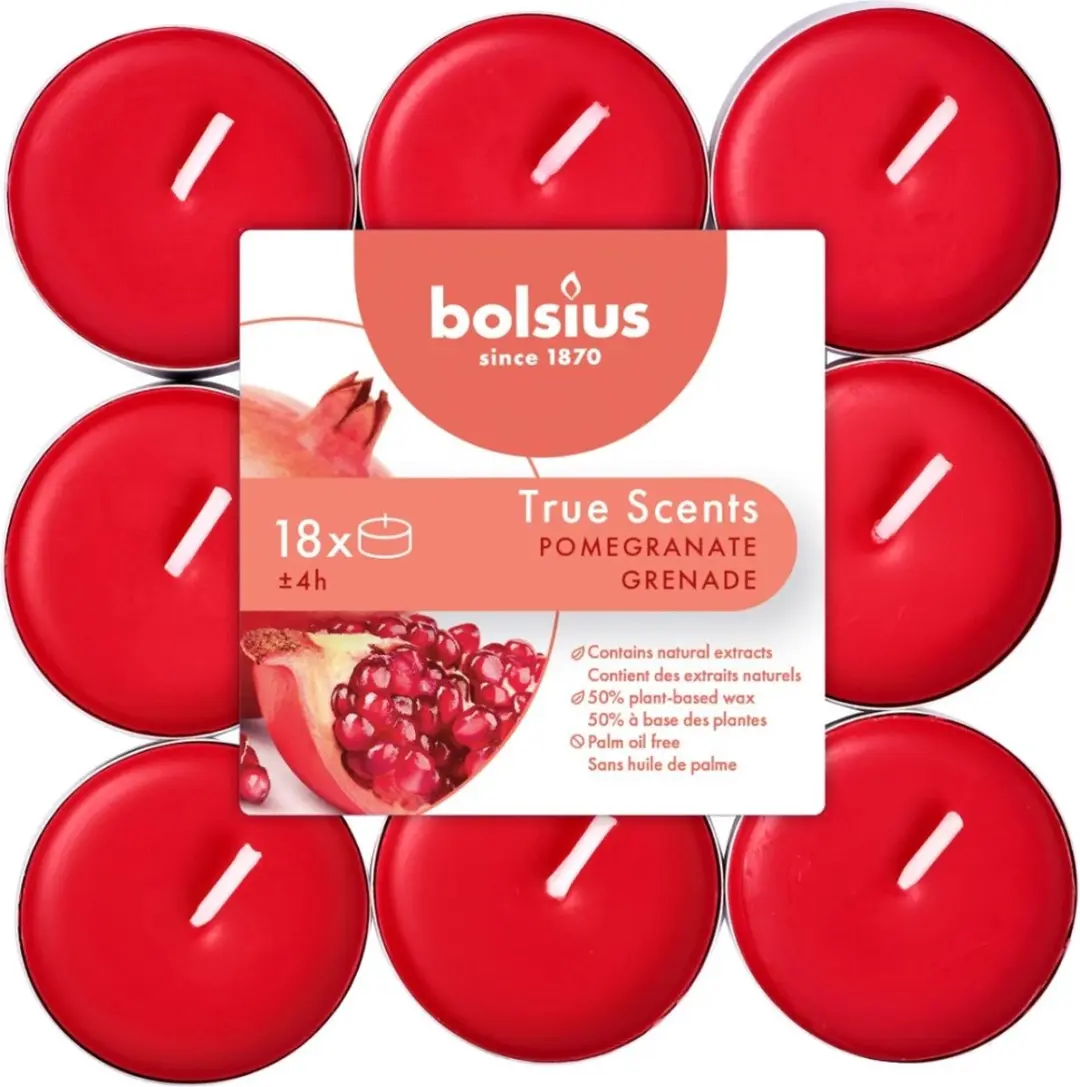 Bolsius True Scents Geurtheelichten Pomegranate