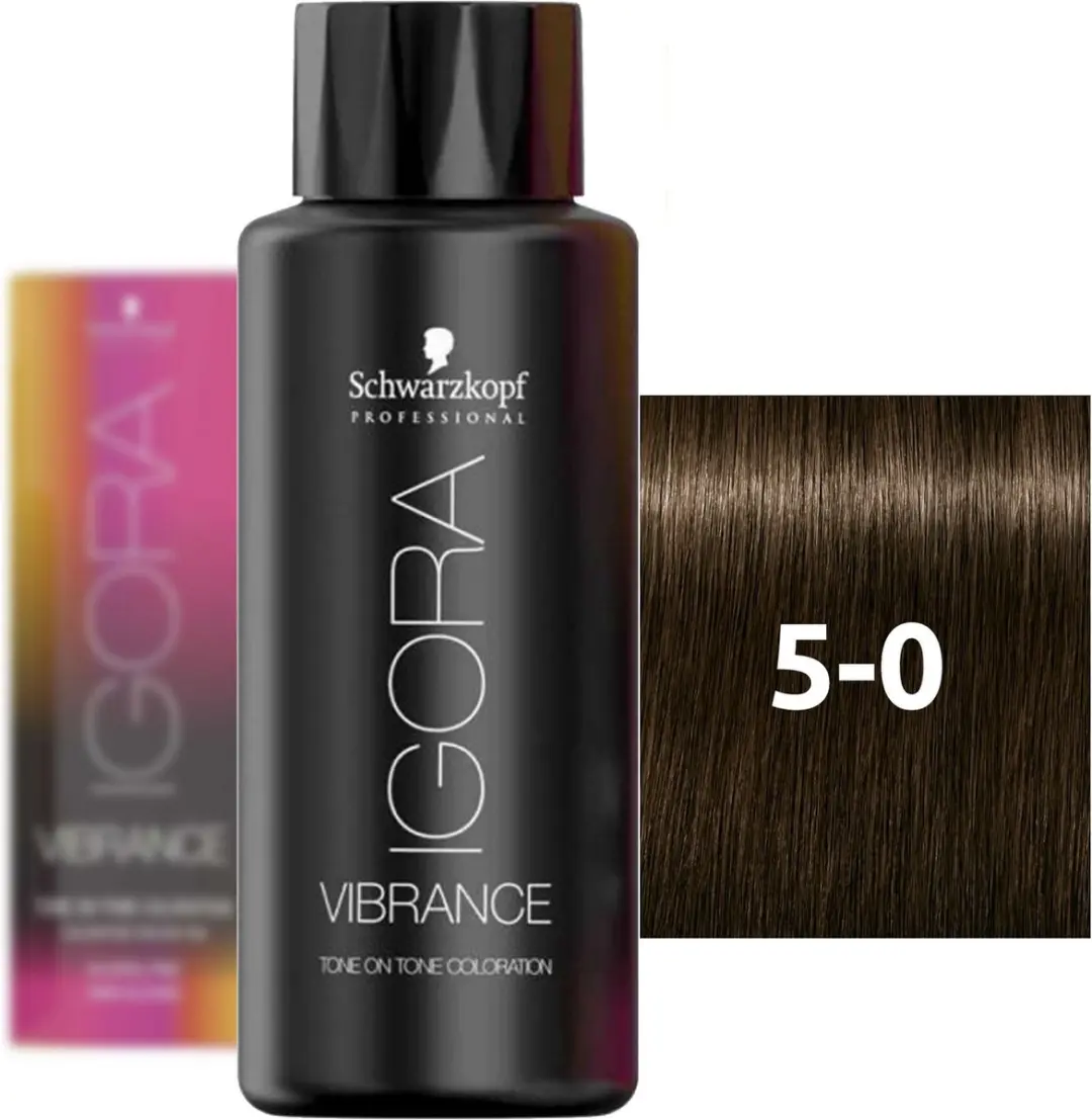 Schwarzkopf Igora Vibrance 5-0 60ml - Zwart