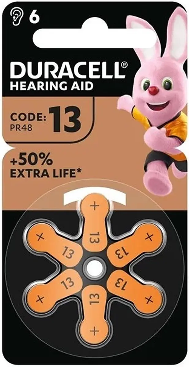 Duracell Gehoorapparaatbatterijen 13 - 6 Stuks