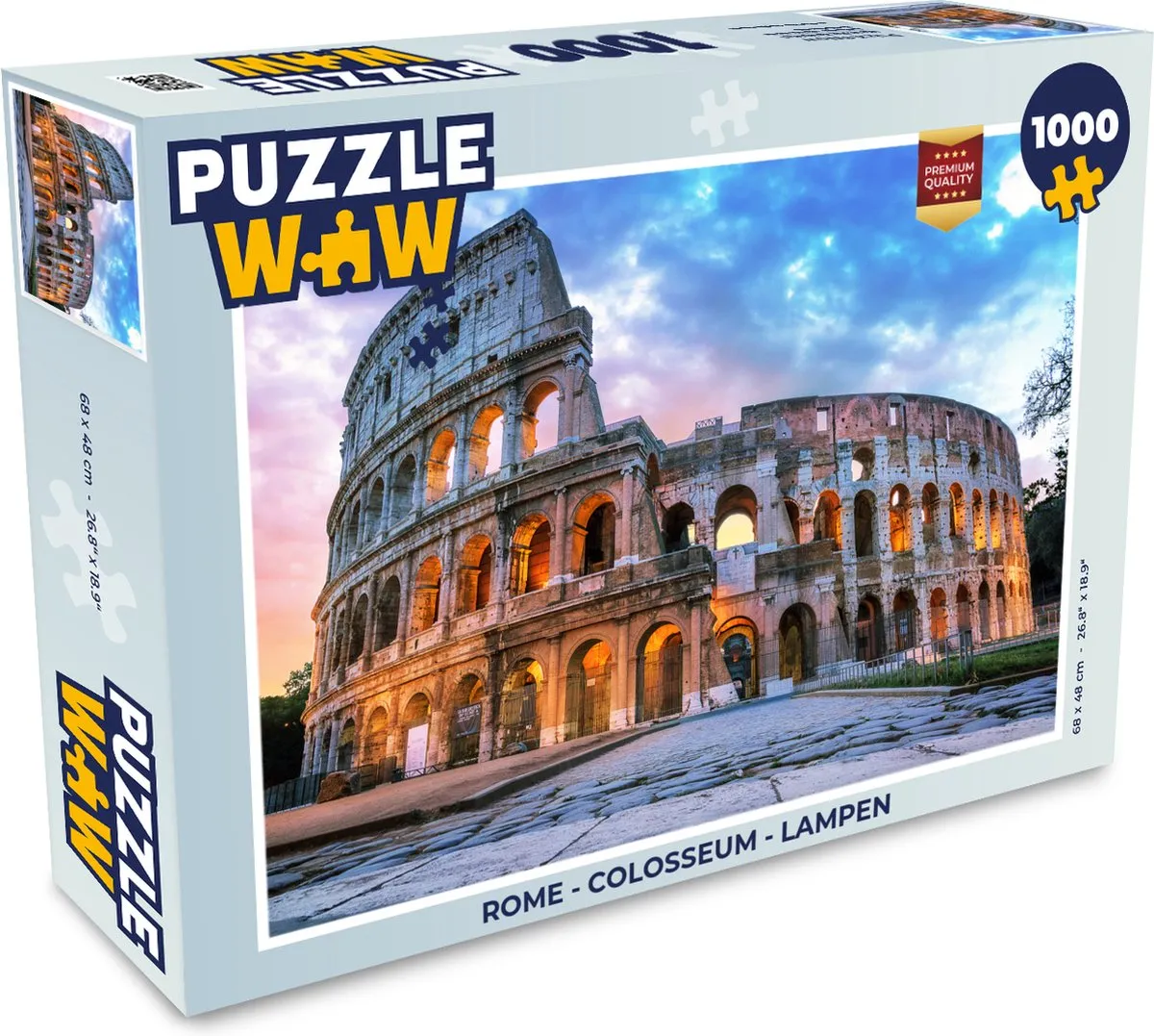 PuzzleWow Rome Colosseum Legpuzzel 1000 Stuks