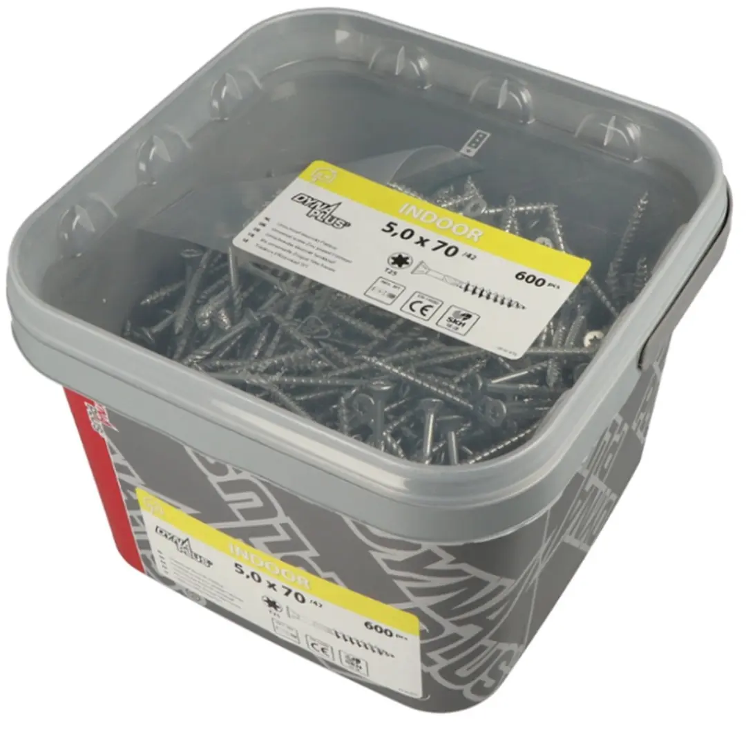 Dynaplus Unischroeven Torx 20 4x40mm - 2000 Stuks - Verzinkt - afbeelding 2 van 6