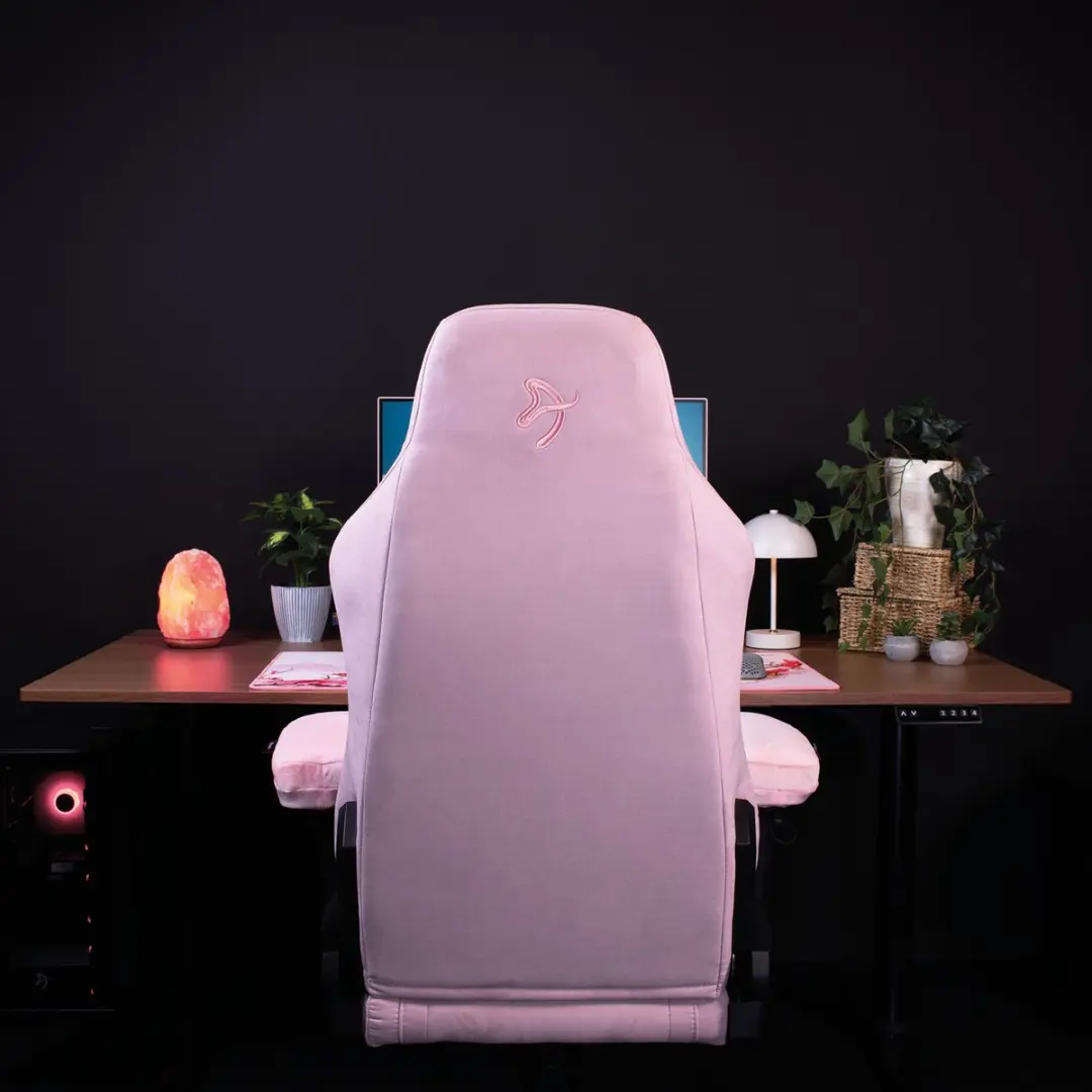 Arozzi Armleuningkussens Memory Foam Velvet Roze - 2 Stuks