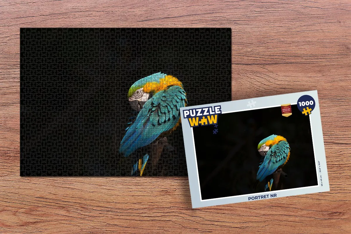 PuzzleWow Portret Legpuzzel 1000 Stuks - Multicolor