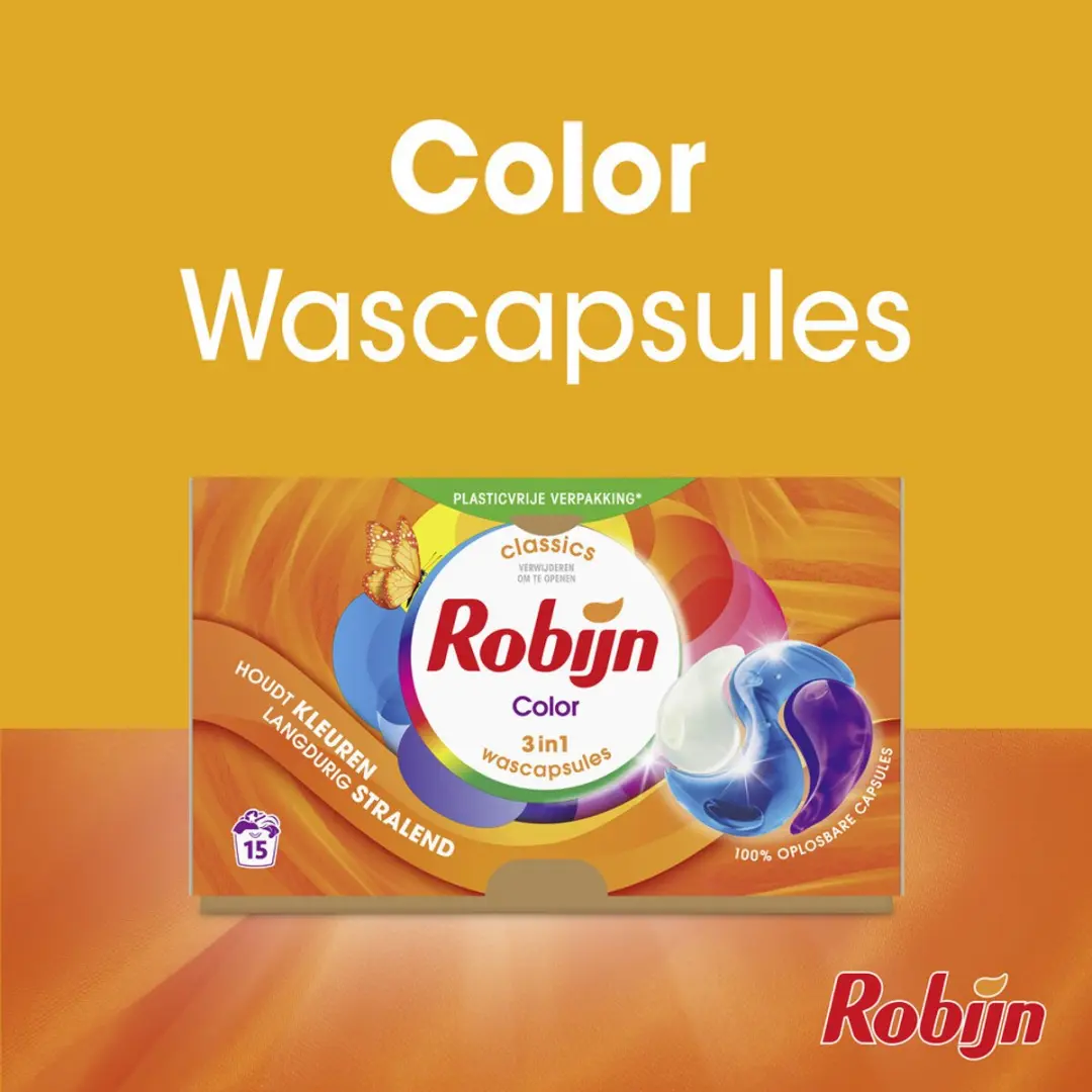 Robijn Wascapsules Color 15 Stuks - afbeelding 5 van 6