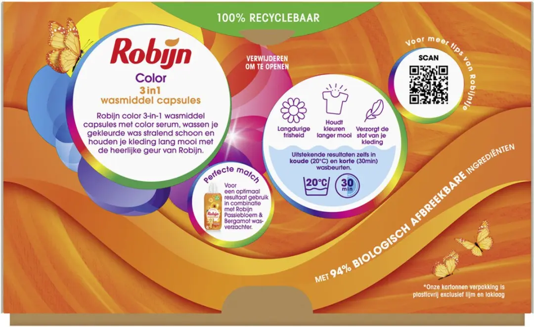 Robijn Wascapsules Color 15 Stuks - afbeelding 4 van 6