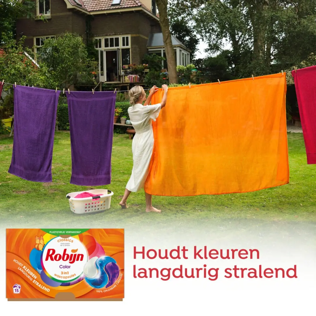 Robijn Wascapsules Color 15 Stuks - afbeelding 2 van 6
