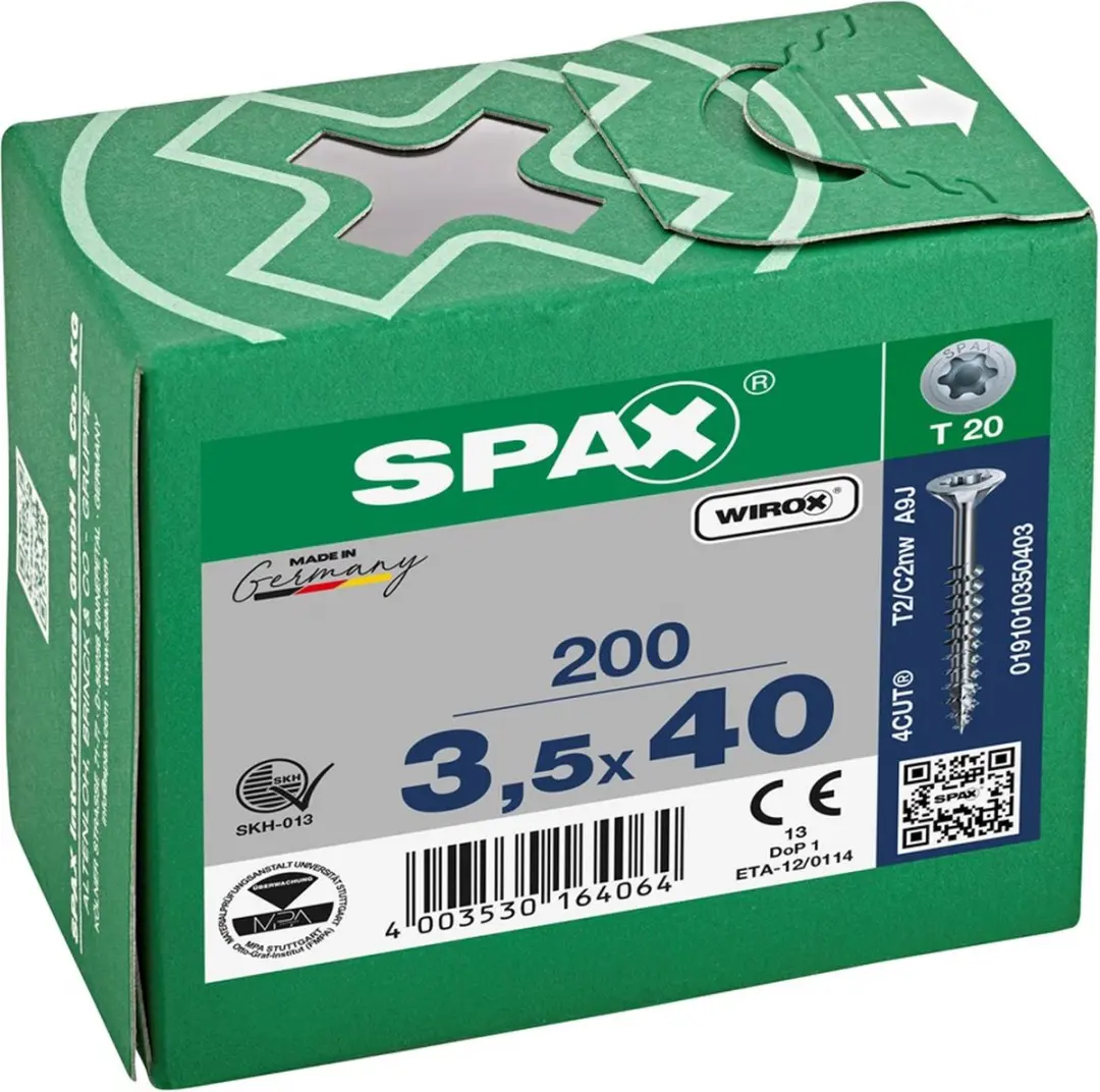 Spax Universele Schroef 3.5x40 T-STAR plus TX20 - 200 Stuks - afbeelding 4 van 6