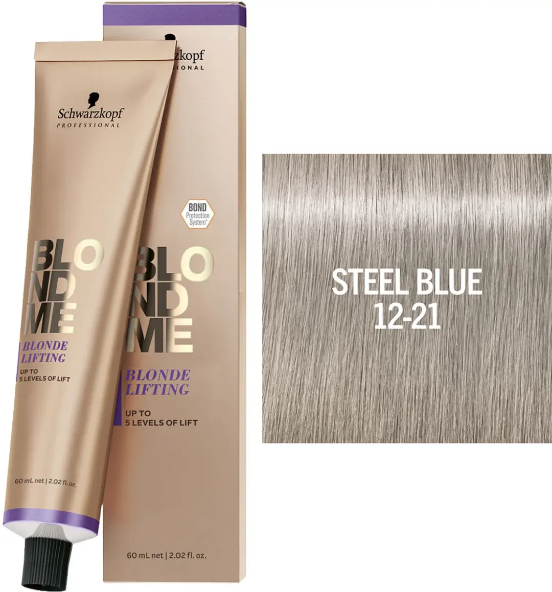Schwarzkopf BlondMe Blonde Lifting Steel Blue - 60ml