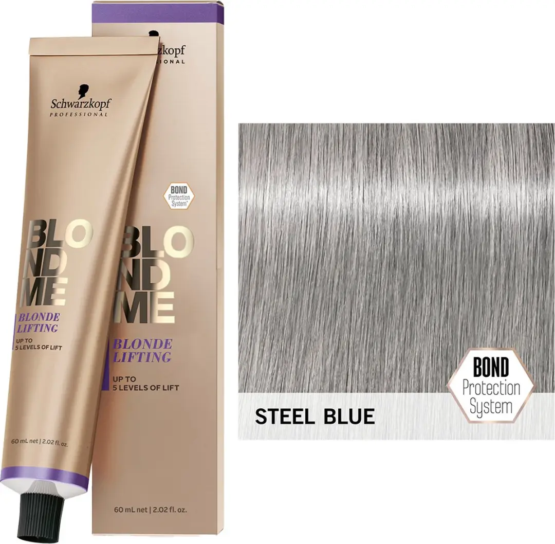 Schwarzkopf BlondMe Blonde Lifting Steel Blue - 60ml