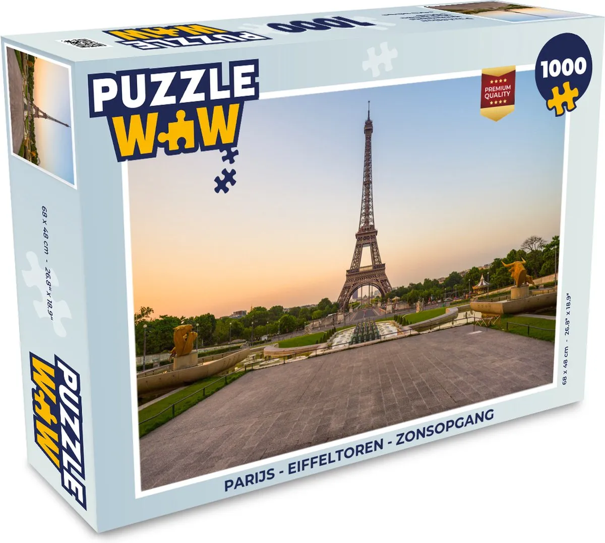 PuzzleWow Parijs Eiffeltoren Zonsopgang Legpuzzel 1000 Stuks