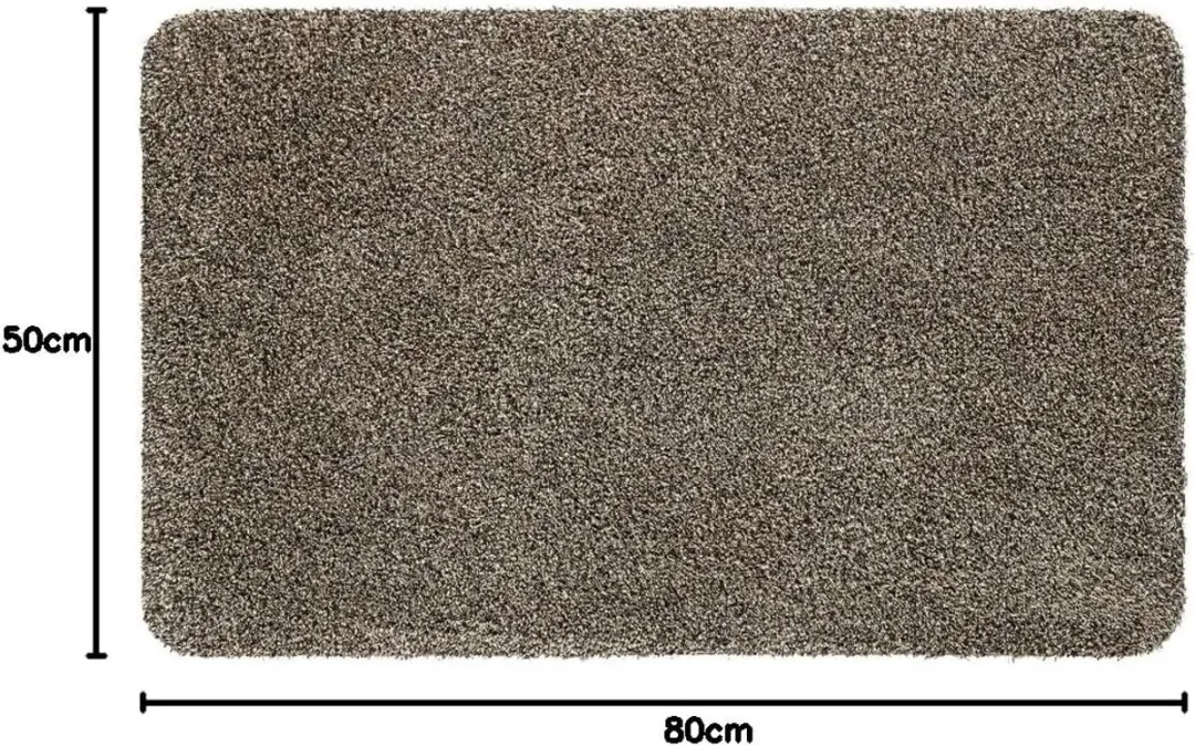 Hamat Droogloopmat Aquastop 80x50cm - Graniet - afbeelding 4 van 6